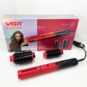 Електрична фен-щітка VGR V-489 стайлер для укладання волосся 1300 Вт. Колір: червоний. Зображення №17