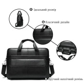 Чоловіча шкіряна сумка для ноутбука з італійської шкіри, формат А4, преміум клас. Зображення №16 Чоловіча шкіряна сумка для ноутбука з італійської шкіри, формат А4, преміум клас. Зображення №16