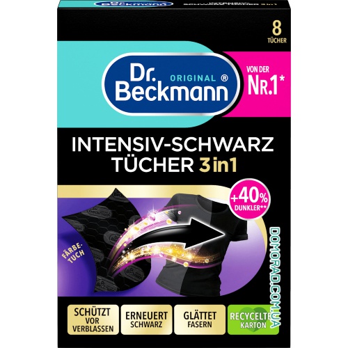 Dr Beckmann Серветки для чорних речей 8шт. Dr Beckmann Серветки для чорних речей 8шт.