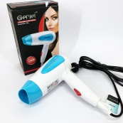 Фен для волосся складаний дорожній Gemei GM-1756 1200 Вт. Колір: блакитний. Зображення №3