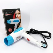 Фен для волосся складаний дорожній Gemei GM-1756 1200 Вт. Колір: блакитний. Зображення №4