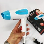 Фен для волосся складаний дорожній Gemei GM-1756 1200 Вт. Колір: блакитний. Зображення №11