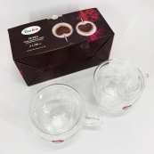 Набор чашек сердце Con Brio CB-8923-2 230 мл, 2 шт, Кружки стеклянные с двойным дном, Чашки для еспресо. Изображение №10 Набор чашек сердце Con Brio CB-8923-2 230 мл, 2 шт, Кружки стеклянные с двойным дном, Чашки для еспресо. Изображение №10