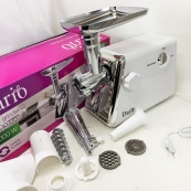 М'ясорубка електрична 2000 Вт Dario DMG0320. Колір: білий. Зображення №11