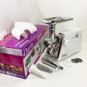 М'ясорубка електрична 2000 Вт Dario DMG0320. Колір: білий. Зображення №22