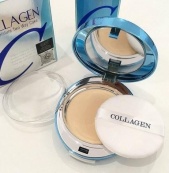 Тональний крем кушон з колагеном та SPF50 Enough Collagen Aqua Air Cushion, № 13 бежевий. Зображення №4