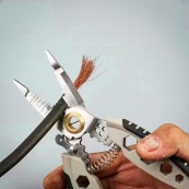 Інструмент для зняття ізоляції 16 в 1, стискання клем, зачистки проводів Мультитул стрипер. Зображення №3