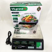Ваги торговельні ViLgrand VES-6V-40 40 кг з калькулятором та акумулятором. Зображення №8