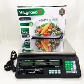 Ваги торговельні ViLgrand VES-6V-40 40 кг з калькулятором та акумулятором. Зображення №9