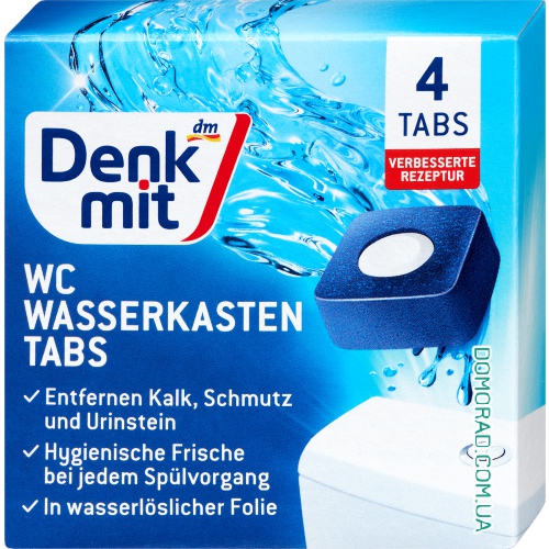 Denkmit Очисні блоки для бачка WC Wasserkasten 4шт. Denkmit Очисні блоки для бачка WC Wasserkasten 4шт.