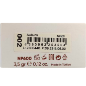 Гель для брів кольоровий Neverti NP600, 3,5 г, 002 auburn Світло-коричневий. Зображення №3