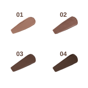 Гель для брів кольоровий Neverti NP600, 3,5 г, 003 mocha mist Коричневий. Изображение №4