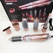 Щипці фен для волосся мультистайлер GEMEI GM-4831 7в1, класичний фен для волосся, потужний фен для волосся. Зображення №2