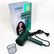 Професійний фен для волосся VGR V-431 потужністю 1600-1800 Вт із режимом холодного повітря. Колір: зелений. Зображення №4