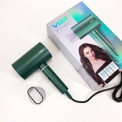 Професійний фен для волосся VGR V-431 потужністю 1600-1800 Вт із режимом холодного повітря. Колір: зелений. Зображення №10