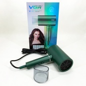 Професійний фен для волосся VGR V-431 потужністю 1600-1800 Вт із режимом холодного повітря. Колір: зелений. Зображення №15