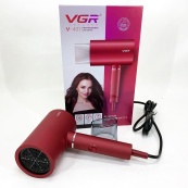 Професійний фен для волосся VGR V-431 потужністю 1600-1800 Вт із режимом холодного повітря. Колір: червоний. Зображення №6