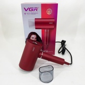 Професійний фен для волосся VGR V-431 потужністю 1600-1800 Вт із режимом холодного повітря. Колір: червоний. Зображення №8