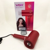 Професійний фен для волосся VGR V-431 потужністю 1600-1800 Вт із режимом холодного повітря. Колір: червоний. Зображення №9