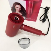 Професійний фен для волосся VGR V-431 потужністю 1600-1800 Вт із режимом холодного повітря. Колір: червоний. Зображення №10