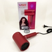 Професійний фен для волосся VGR V-431 потужністю 1600-1800 Вт із режимом холодного повітря. Колір: червоний. Зображення №13