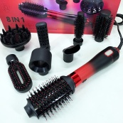 Фен-щітка стайлер VGR 8 в 1 V-488. Колір: червоний. Зображення №10