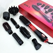 Фен-щітка стайлер VGR 8 в 1 V-488. Колір: червоний. Зображення №11