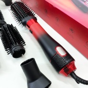 Фен-щітка стайлер VGR 8 в 1 V-488. Колір: червоний. Зображення №13