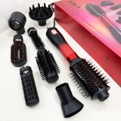 Фен-щітка стайлер VGR 8 в 1 V-488. Колір: червоний. Зображення №15