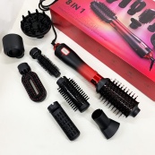 Фен-щітка стайлер VGR 8 в 1 V-488. Колір: червоний. Зображення №16