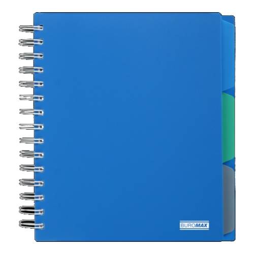 Блокнот з розділювачами Buromax Classic B5 120 аркушів у клітинку Синій (BM.24355911-02) Блокнот з розділювачами Buromax Classic B5 120 аркушів у клітинку Синій (BM.24355911-02)