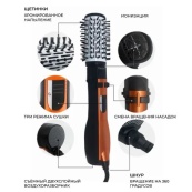 Фен Щетка Gemei Gm-4828 Браш Стайлер Вращающаяся Расческа Для Брашинга, Фен щетка 3 в 1, Фен браш Gemei. Изображение №28 Фен Щетка Gemei Gm-4828 Браш Стайлер Вращающаяся Расческа Для Брашинга, Фен щетка 3 в 1, Фен браш Gemei. Изображение №28