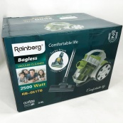 Пилосос без мішка Rainberg RB-651 контейнерний 2500 Вт, шнур 3,2 метра з колбою об'ємом 3 л. Зображення №14