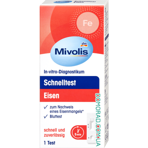 Mivolis Експрес-тест на рівень заліза Mivolis Експрес-тест на рівень заліза