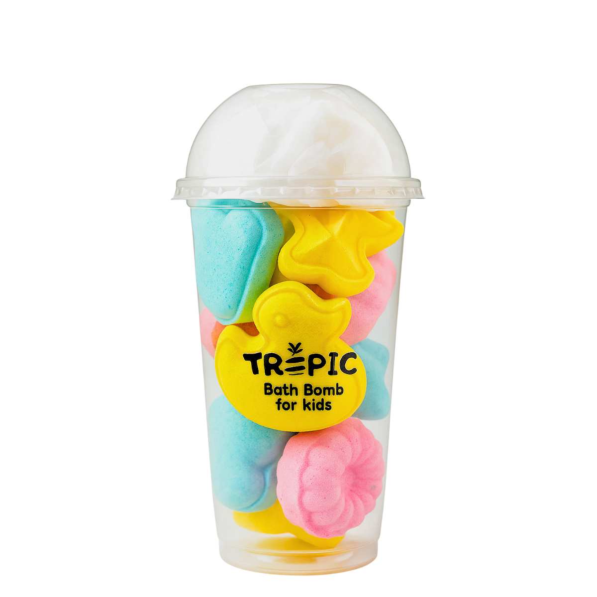 Набір бомбочок для ванни для дітей Top Beauty Tropik у склянці, 400 г Набір бомбочок для ванни для дітей Top Beauty Tropik у склянці, 400 г