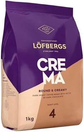 Кава в зернах Lofbergs Crema 1 кг Кава в зернах Lofbergs Crema 1 кг