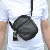 Якісна чоловіча сумка з натуральної шкіри, сумка месенджер, шкіряна барсетка, сумка через плече. Зображення №23