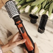 Фен щетка с вращающейся насадкой , Фен браш с вращением, Щетка сушка для волос, Фен брашинг. Изображение №5
