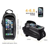 Велосумка F003/221G на кермо з відділенням під смартфон 23.5x10x14см. Зображення №6