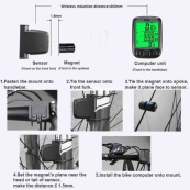 Велосипедний комп'ютер SunDing SD-563C бездротовий. Зображення №2