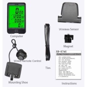 Велокомп'ютер SD-576C бездротовий з підсвічуванням екрану. Зображення №2