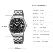 Годинник наручний чоловічий SKMEI 9319SIBK. Зображення №3