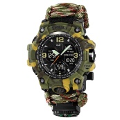 Годинник наручний чоловічий SKMEI 1155BCMGN PARACORD. Зображення №6