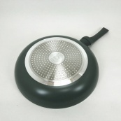 Сковорода алюминиевая 28 см WELL DONE WD-1018W индукция, сковорода удобная на кухню, антипригарная. Изображение №2