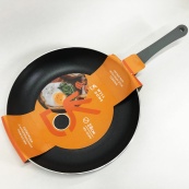 Сковорода алюминиевая 28 см WELL DONE WD-1018W индукция, сковорода удобная на кухню, антипригарная. Изображение №4