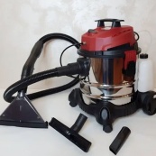 Пилосос промисловий, миючий Domotec MS-4414, будівельний 3000W, об'єм бака 20 л. Зображення №3