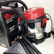 Пилосос промисловий, миючий Domotec MS-4414, будівельний 3000W, об'єм бака 20 л. Зображення №14