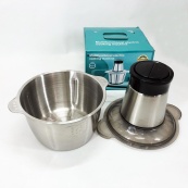 Блендер подрібнювач кухонний 1200W металева чаша на 2 літри комбайн 2 швидкості. Зображення №2 Блендер подрібнювач кухонний 1200W металева чаша на 2 літри комбайн 2 швидкості. Зображення №2