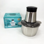 Блендер подрібнювач кухонний 1200W металева чаша на 2 літри комбайн 2 швидкості. Зображення №8 Блендер подрібнювач кухонний 1200W металева чаша на 2 літри комбайн 2 швидкості. Зображення №8