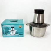 Блендер подрібнювач кухонний 1200W металева чаша на 2 літри комбайн 2 швидкості. Зображення №10 Блендер подрібнювач кухонний 1200W металева чаша на 2 літри комбайн 2 швидкості. Зображення №10